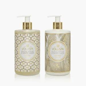 Voluspa Eucalyptus and White Sage Hand Soap And Lotion