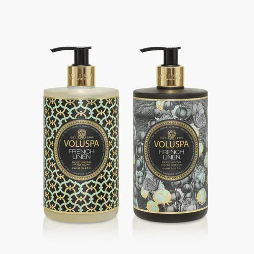 Voluspa French Linen Hand Soap And Hand Lotion