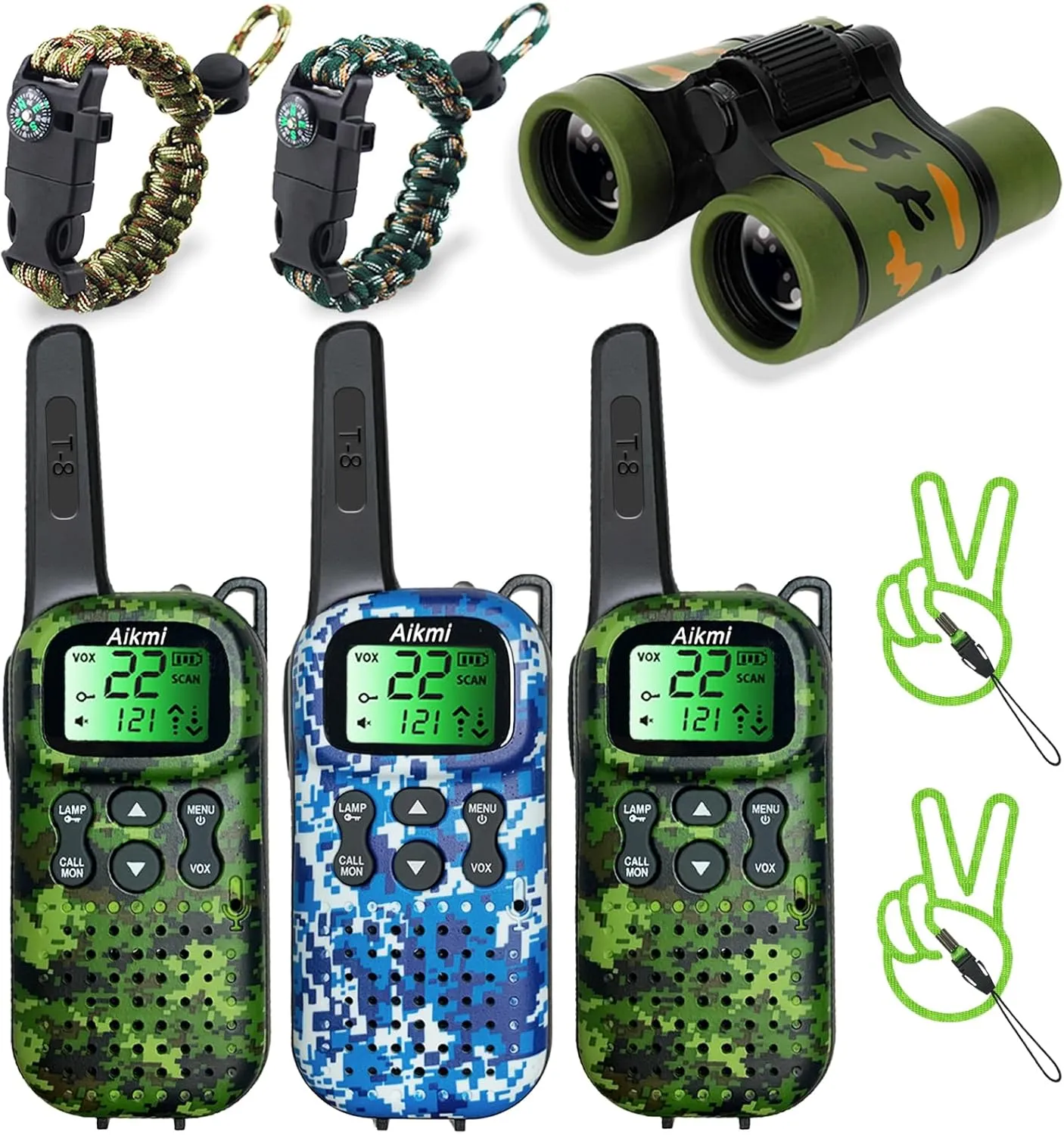 Walkie Talkies for Kids Toys Boys Gifts Aged 5  Long Range 2 Way Radio for Camping Hunting Hiking Outdoor Game 6 7 8 9 10 Year Old Birthday Present for Kids