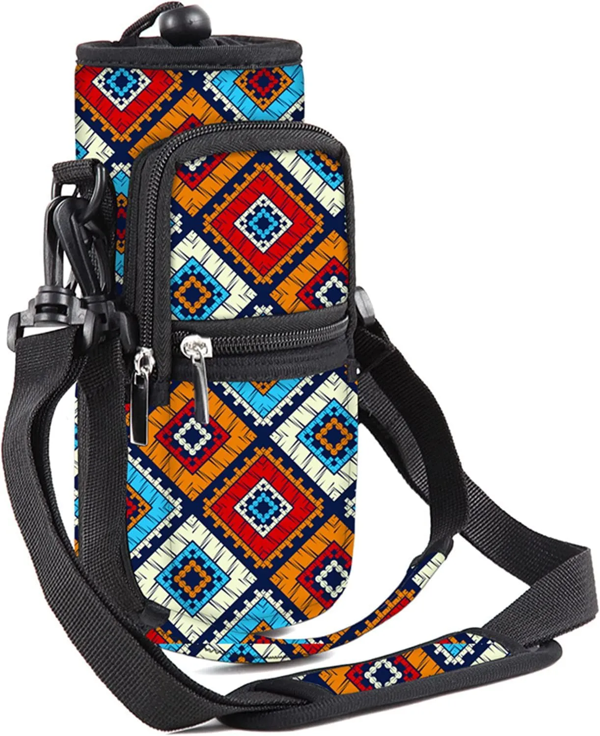 Water Bottle Carrier Bag Holder 25oz 32oz 40oz 64oz Insulated Water Bottle Sling Sleeve Case Cover with Strap Pockets