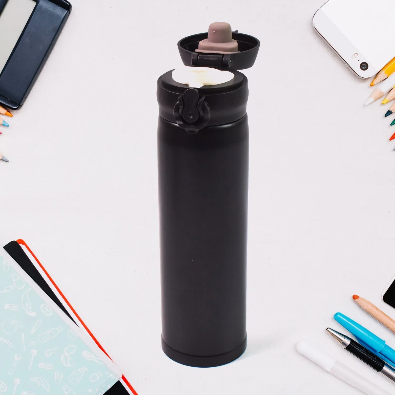 Water Bottle for Kids – Insulated Stainless Steel Bottle (500 ML / Mix Color)