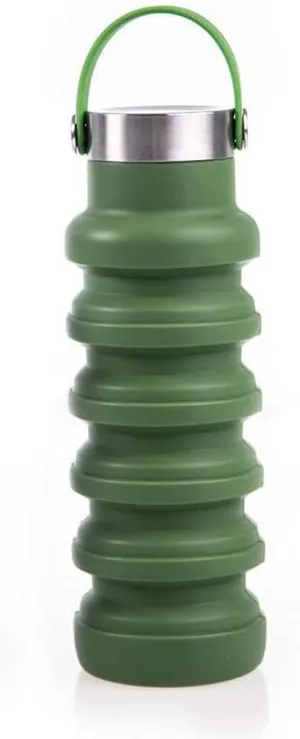 Water Jug Water Bottles Collapsible Water Bottle Camping Jug with Handle Foldable for Camping Hiking Outdoor Activities Sport Bottle (Color : Green)