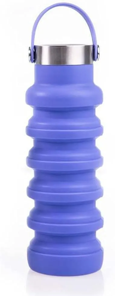 Water Jug Water Bottles Collapsible Water Bottle Camping Jug with Handle Foldable for Camping Hiking Outdoor Activities Sport Bottle (Color : Purple)