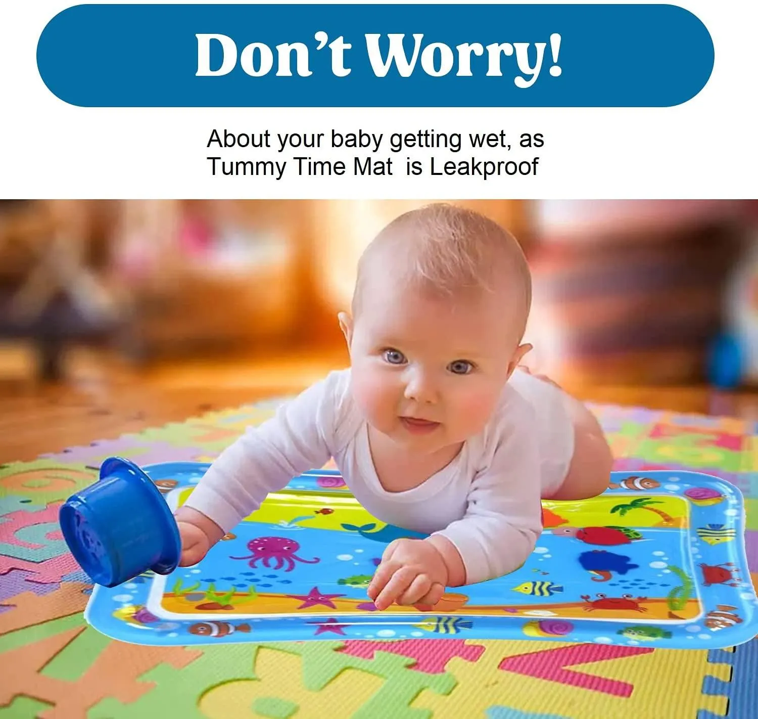 Water Play Mat for Baby Inflatable for Infants Boys Girls