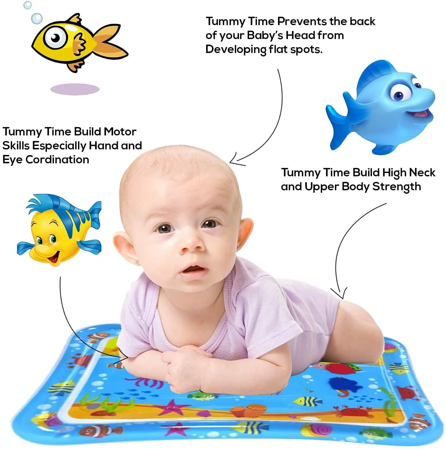 Water Play Mat for Baby Inflatable for Infants Boys Girls