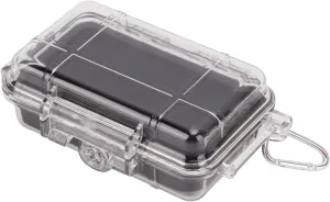 Waterproof Survival Storage Box Plastic Shockproof Box with Shock Absorption Liner Transparent Outdoor Dry Airtight Case for Camping Hiking