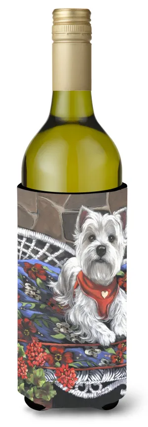 Westie Hannah Mae Wine Bottle Hugger PPP3206LITERK