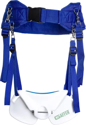 Wide Body Fishing Belt Waist Rod Holder - ABS Gimbals with Stainless Steel Locking Pin, EVA Foam Padding