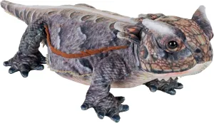 Wild Republic Living Earth Horned Lizard, Stuffed Animal, 20 inch, Plush Toy, Fill is Spun Recycled Water Bottles