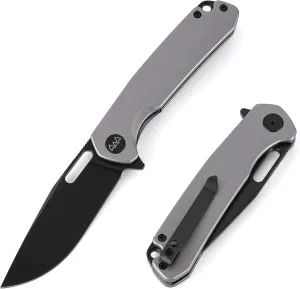 WIXCO Folding Knife 3.3" Pocket Knife Premium 14C28N Blade,Aluminum Handle Design with Pocket Clip for Men Women,EDC Knife for Camping, Hunting,Hiking and Survival