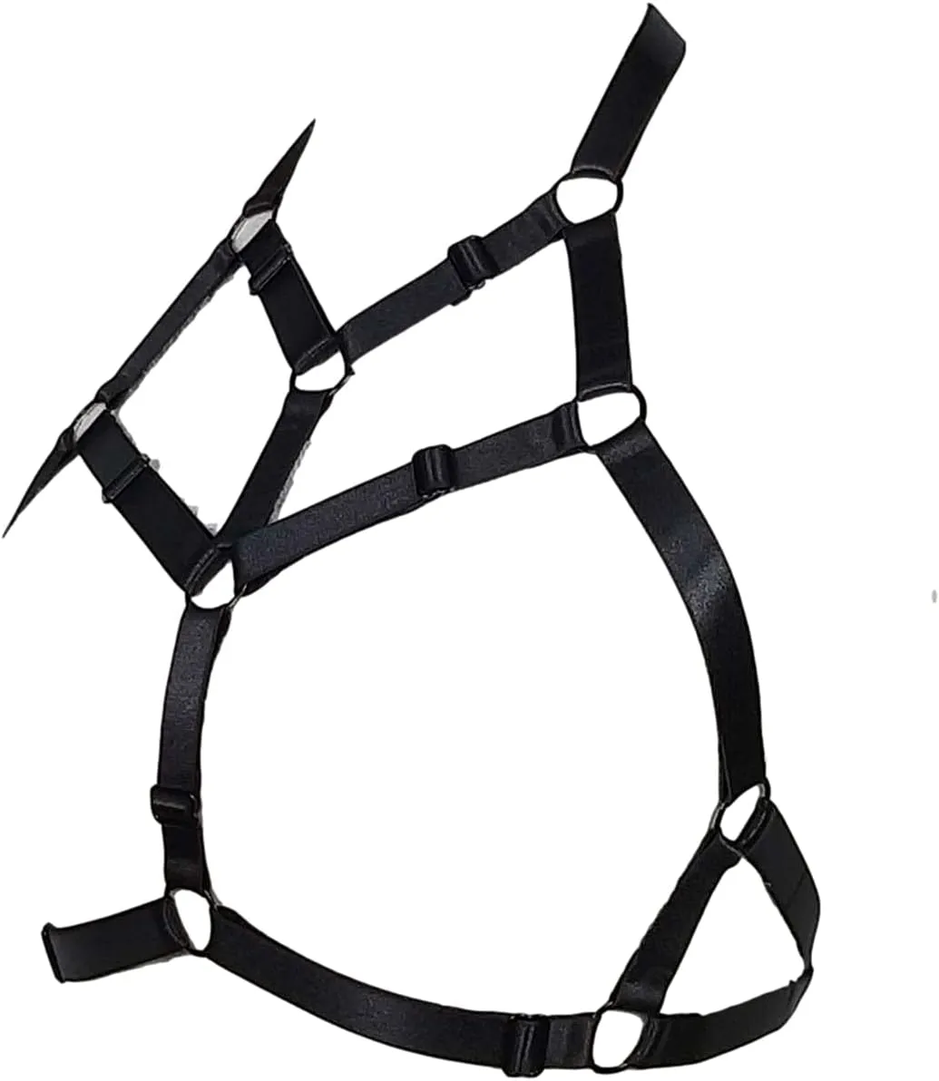 Women Harness Caged Bra Body Harness Cupless Bra Elastic Lingerie Punk Gothic Style Strappy Bralette