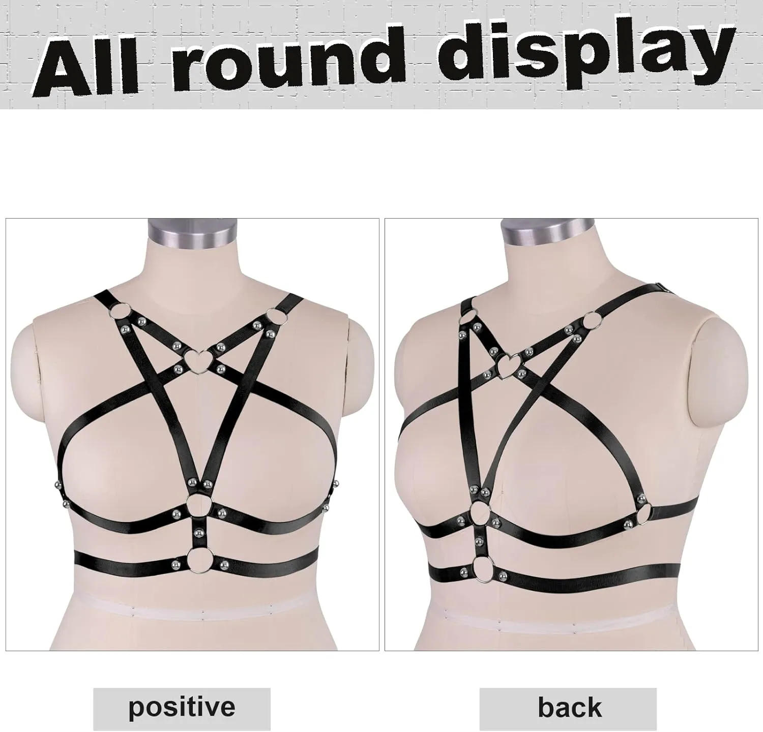 Women's Body Cage Breast Harness Belts Hollow Out Bra Strappy Plus Size Lingerie New Punk Gothic Rave Charm Tops Bras
