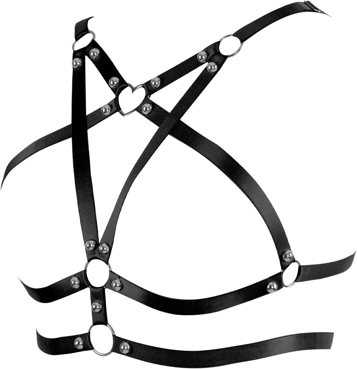 Women's Body Cage Breast Harness Belts Hollow Out Bra Strappy Plus Size Lingerie New Punk Gothic Rave Charm Tops Bras