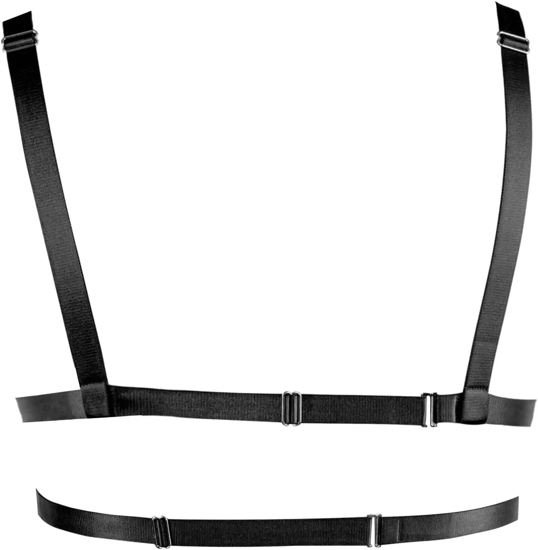 Women's Body Cage Breast Harness Belts Hollow Out Bra Strappy Plus Size Lingerie New Punk Gothic Rave Charm Tops Bras