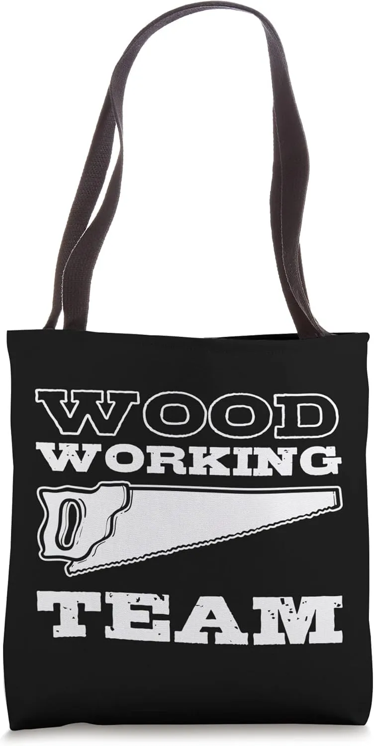 Wood Working Team Woods Logger Flannel Carpentry Lumberjack Tote Bag