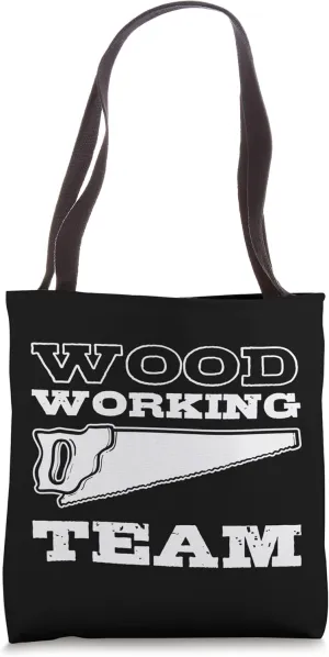 Wood Working Team Woods Logger Flannel Carpentry Lumberjack Tote Bag