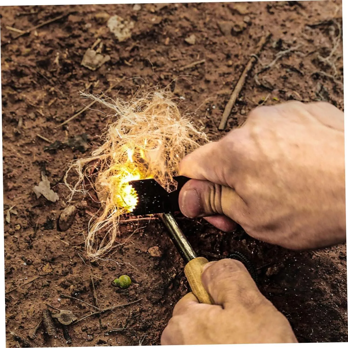 Yardwe Kindling Blower Firing Fire Cord Fire Rope Camping Survival Gear Fire Starter Lighter