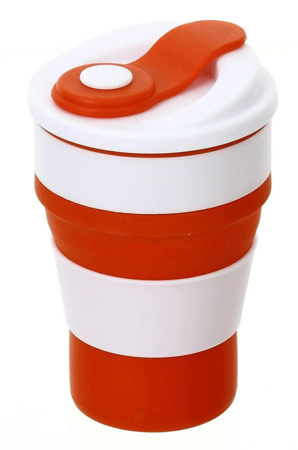 YBM Home Silicone Collapsible Travel Cup with Lid - Unbreakable Silicone Folding Cup Drinkware for Camping and Travel, 12162vc-3