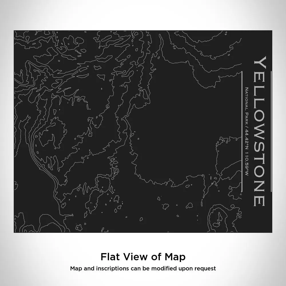 Yellowstone National Park - Wyoming Map Bottle