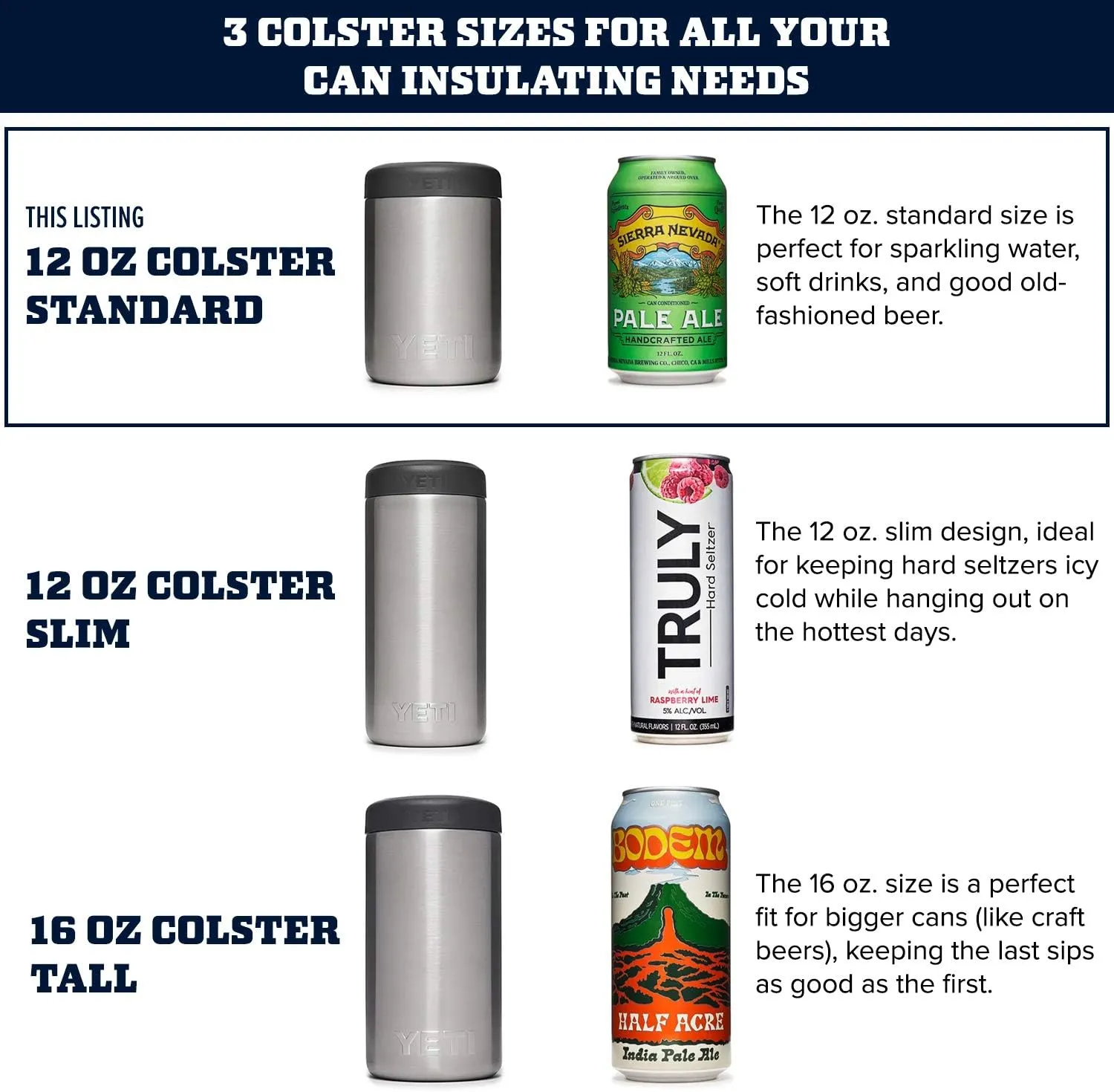 YETI Rambler 12 oz. Colster Can Insulator for Standard Size Cans