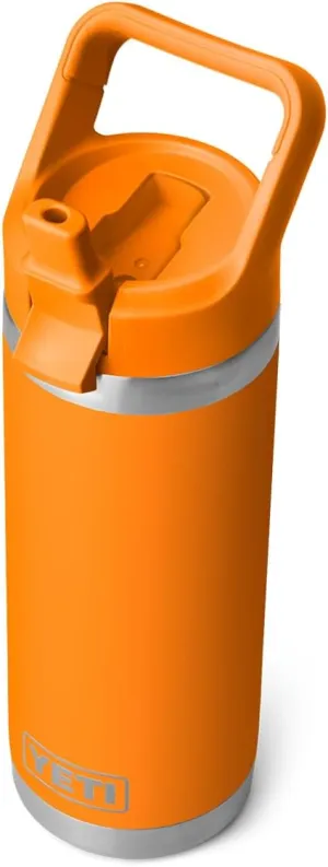 Yeti Rambler 18 oz Bottle, Vacuum Insulated, Stainless Steel with Straw Cap, King Crab