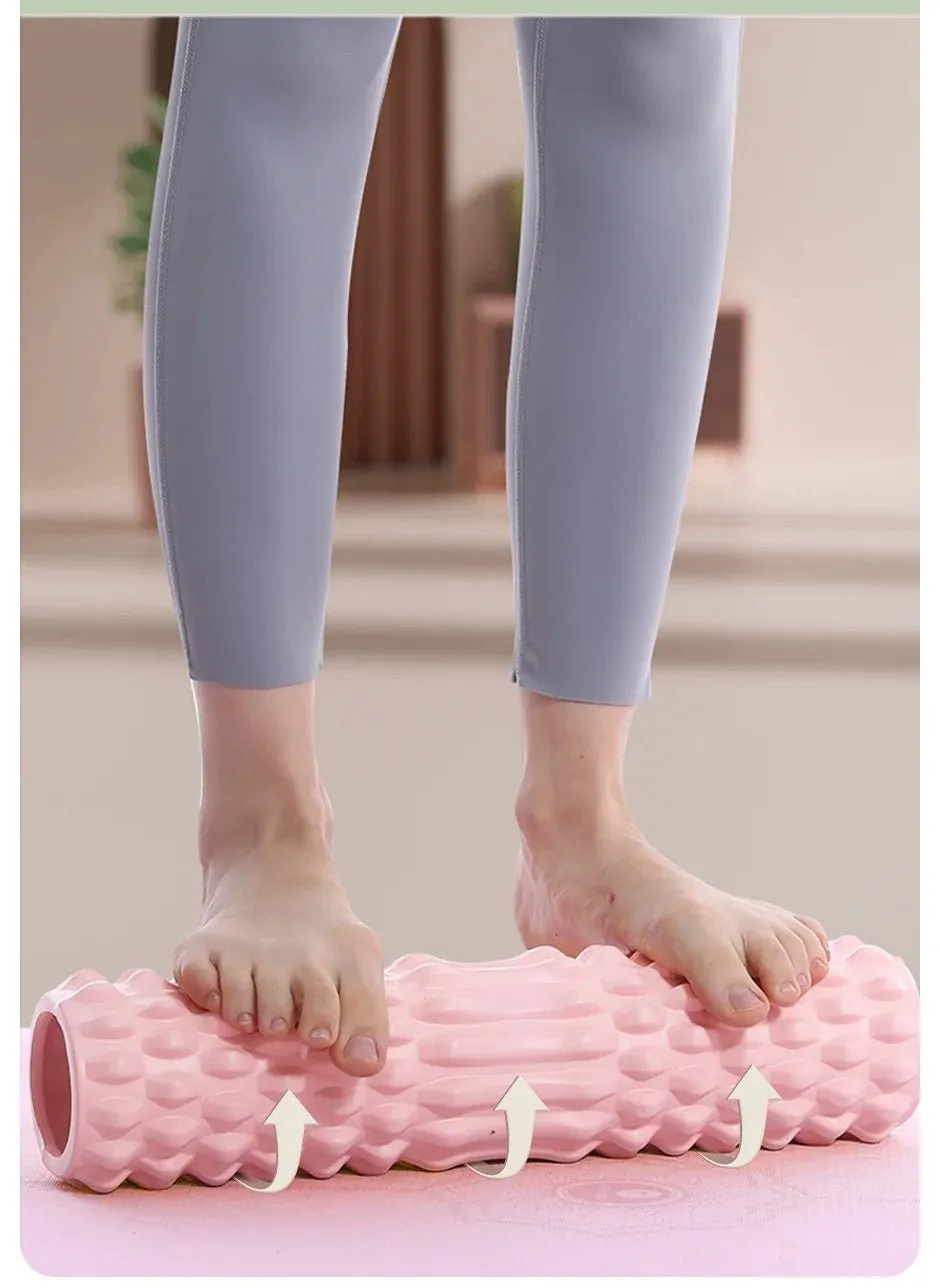 Yoga Foam Roller – Relieve Back Pain, Soothe Muscles, and Enhance Recovery with This EVA Massage Roller for Yoga, Pilates, and Self-Care Workouts
