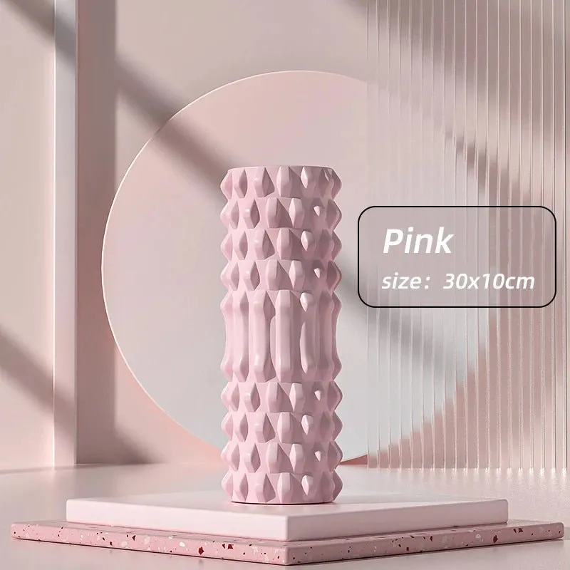 Yoga Foam Roller – Relieve Back Pain, Soothe Muscles, and Enhance Recovery with This EVA Massage Roller for Yoga, Pilates, and Self-Care Workouts