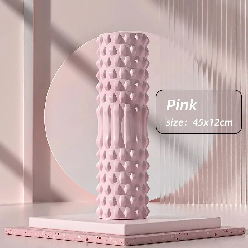 Yoga Foam Roller – Relieve Back Pain, Soothe Muscles, and Enhance Recovery with This EVA Massage Roller for Yoga, Pilates, and Self-Care Workouts