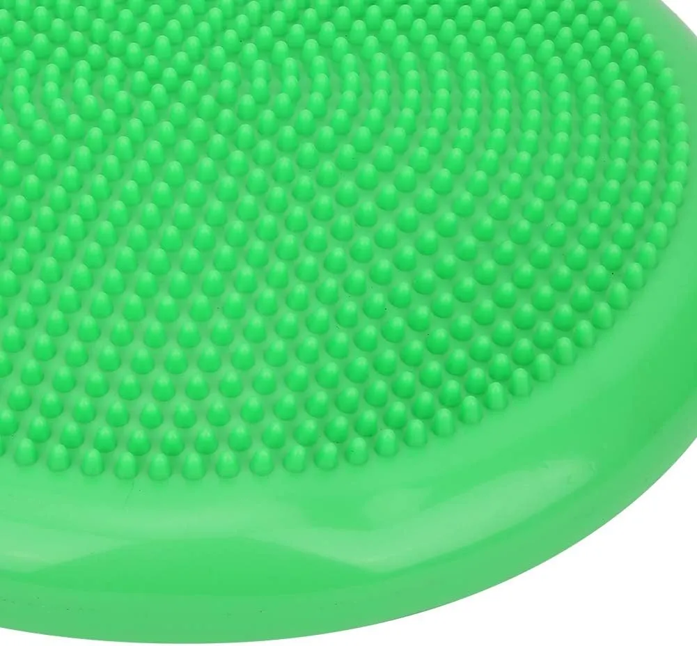 Yoga Inflatable Cushion, PVC Wobble Massage Balances Cushion Thickened Yoga Inflatable Cushion Body Fitness Equipment for Exercise Sports Yoga