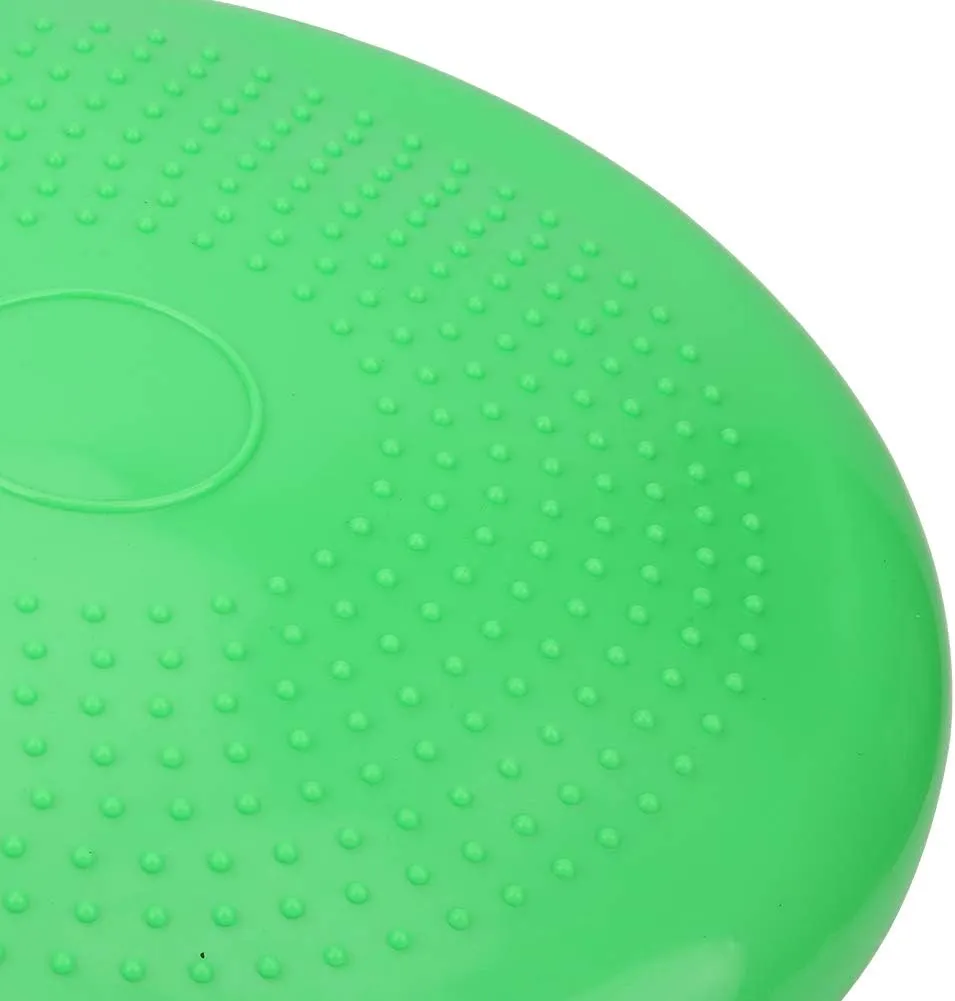 Yoga Inflatable Cushion, PVC Wobble Massage Balances Cushion Thickened Yoga Inflatable Cushion Body Fitness Equipment for Exercise Sports Yoga