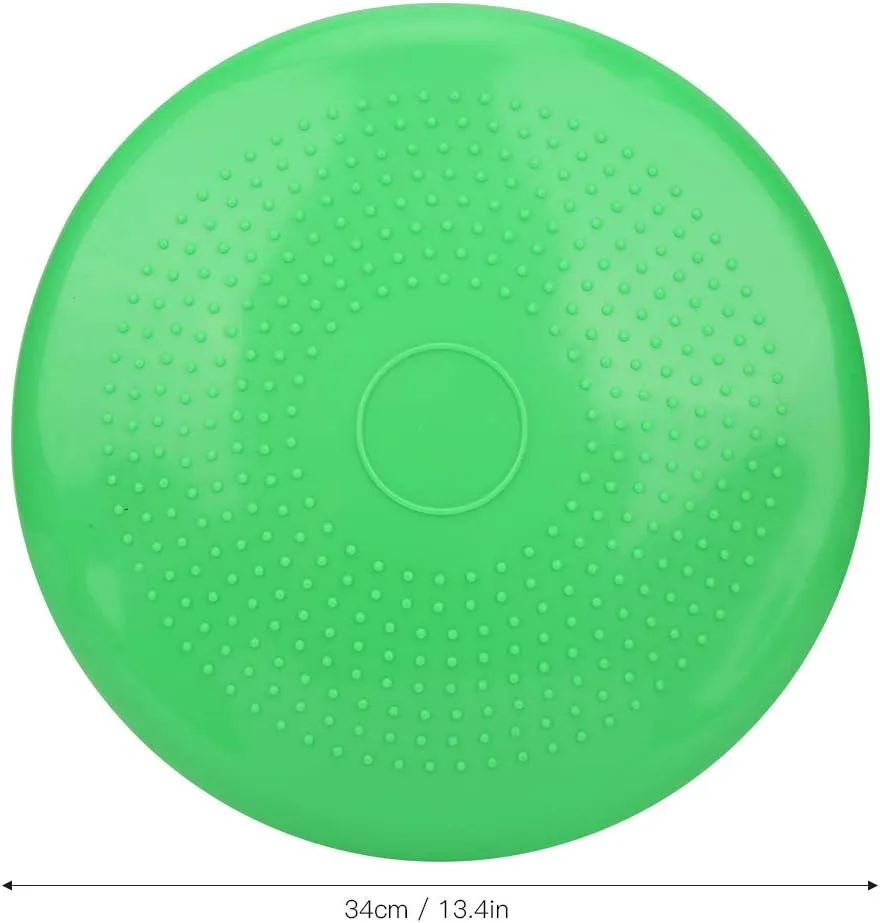 Yoga Inflatable Cushion, PVC Wobble Massage Balances Cushion Thickened Yoga Inflatable Cushion Body Fitness Equipment for Exercise Sports Yoga