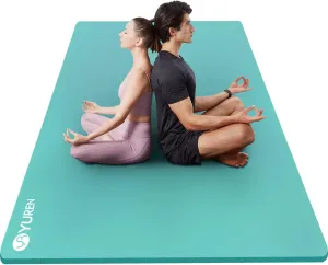 Yoga Mat 1/2 Inch Thick Large Exercise Mat 78"x 51" Extra Wide Workout Mats for Home Gym, Non-Slip Gym Floor Mat Soft Comfortable with Carrying Yoga Bag