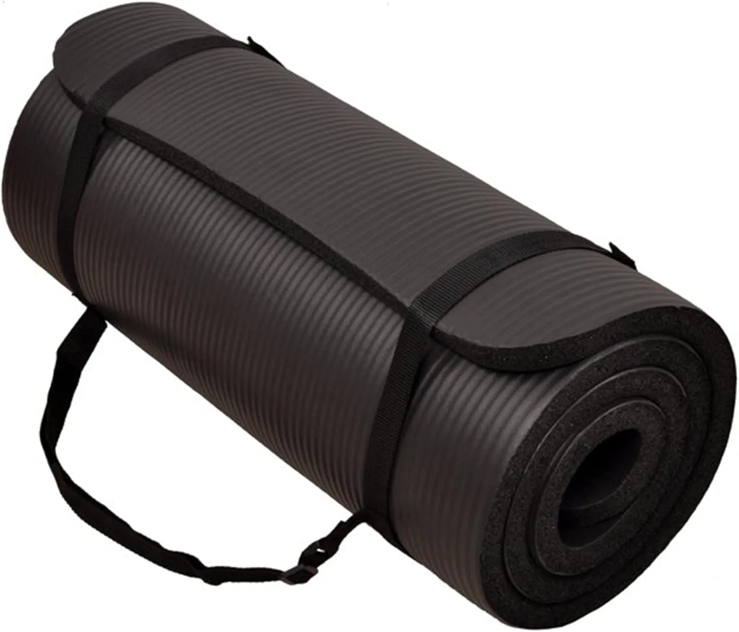 Yoga Mat, One-Inch Extra Thick High Density Exercise Mat, Anti-Tear Exercise Yoga Mat with Carrying Strap, Suitable for Various Yoga Exercises