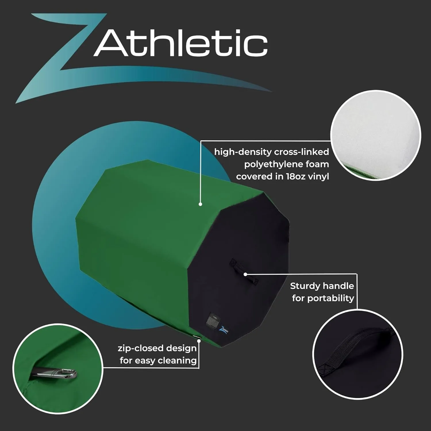 Z Athletic Octagon Mat for Gymnastics