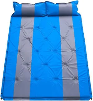 Z6 Double Automatic Inflatable Sleeping pad Outdoor Camping Portable air Cushion Foldable Light Air Mat, Backpack Sleeping Pads Equipment (Blue)