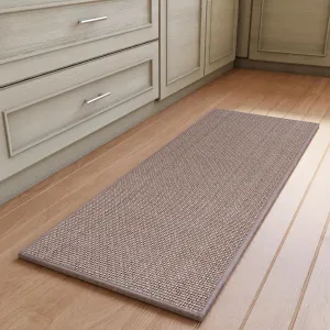 Zamo Anti-Fatigue Kitchen Mat, Non Slip Kitchen Rugs with Memory Foam, Absorbent Runner Mat for Floor, Standing Mats for in Front of Sink, Door, Laundry, Entryway, Hallway (Beige, 47" × 17.3")