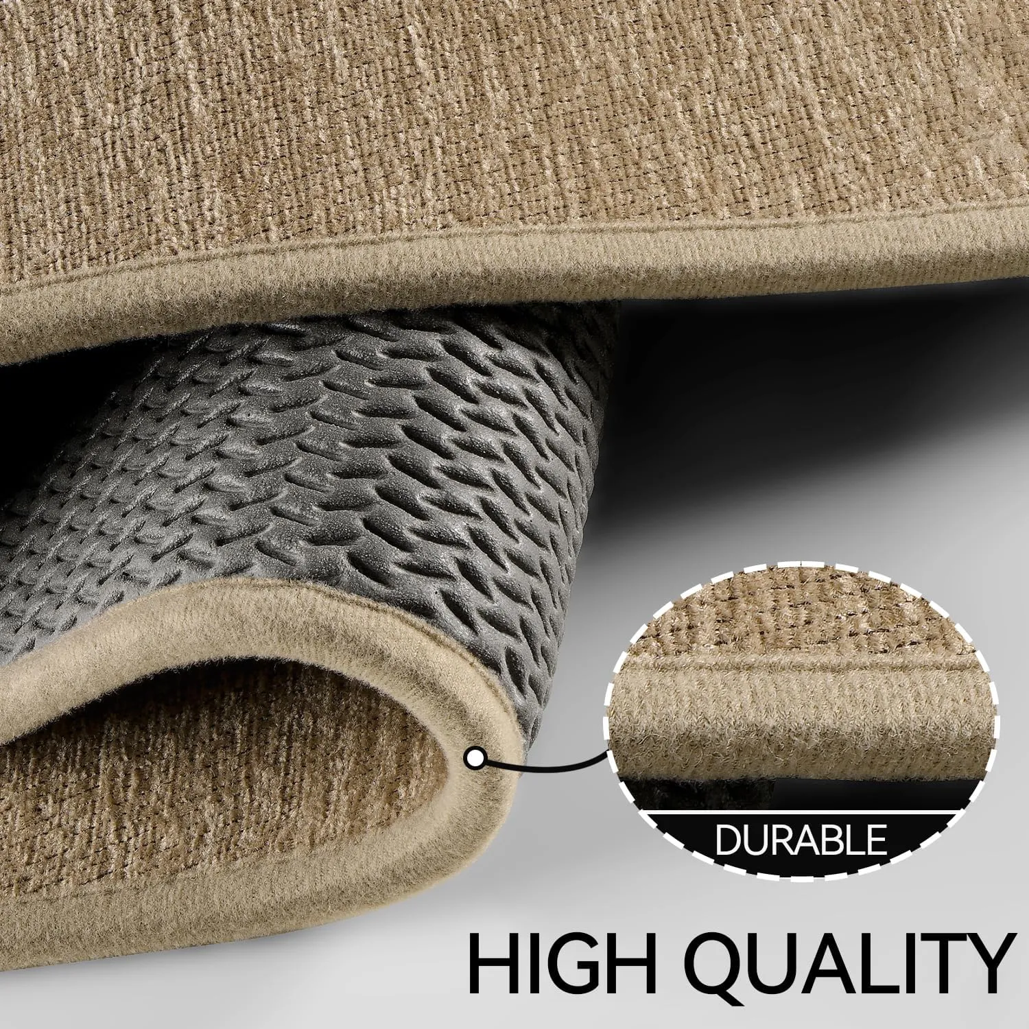 Zamo Anti-Fatigue Kitchen Mat, Non Slip Kitchen Rugs with Memory Foam, Absorbent Runner Mat for Floor, Standing Mats for in Front of Sink, Door, Laundry, Entryway, Hallway (Brown, 32" × 17.3")